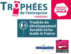 Alina Textiles concourt pour le Trophée de l'entreprise 2017 catégorie Made in France