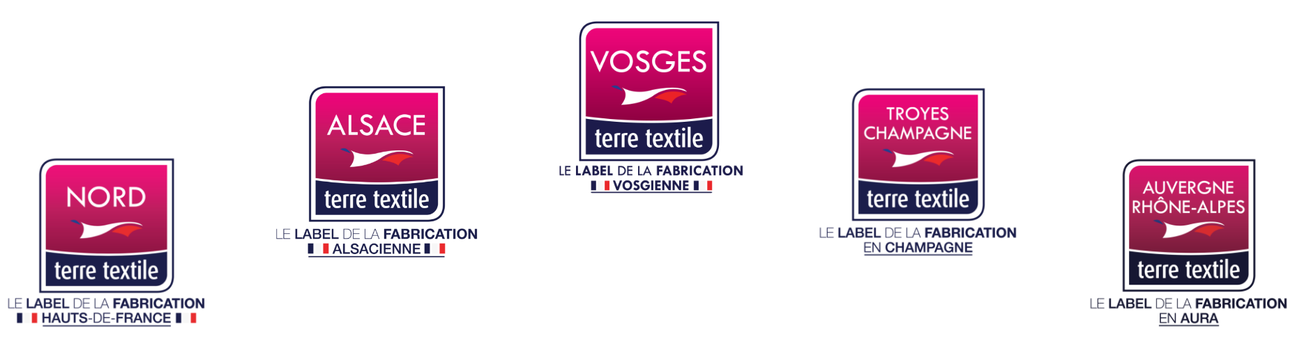 France Terre Textile Interface Logos Pyramide 2x