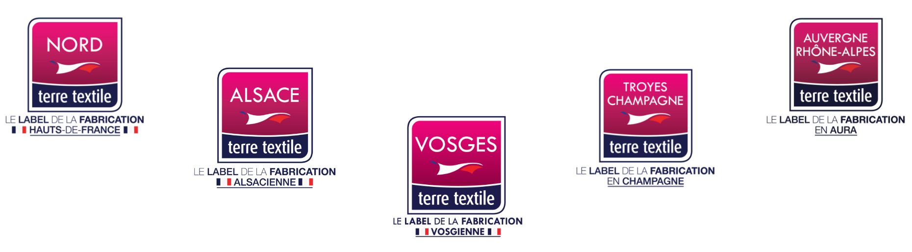 France Terre Textile Interface Logos Pyramide Inverse