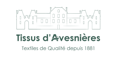 France Terre Textile Tissus Davesnieres Logo Rectangle Vert Sombre
